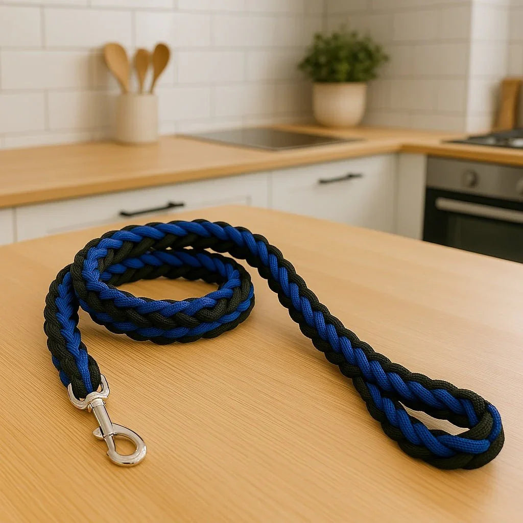 Laisse-pour-chien-Bleu-Noir-TitanLaisse