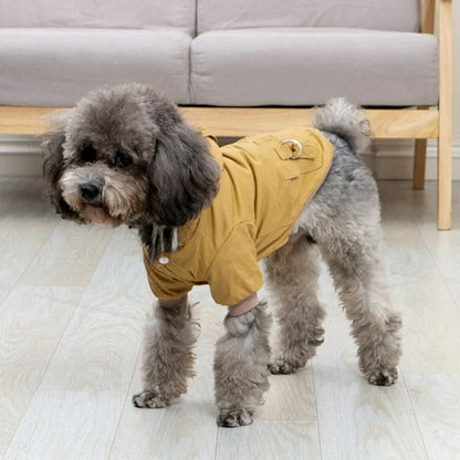Manteau-chien-Kaki-WarmHood