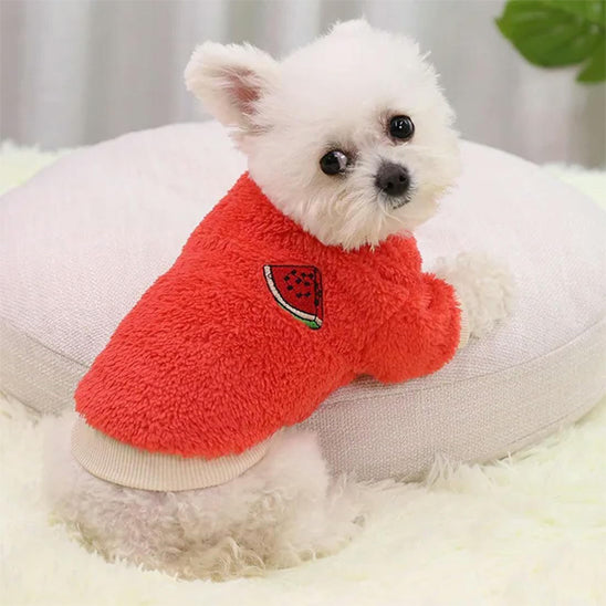 Vetement-pour-chien-Rouge-FluffyPup