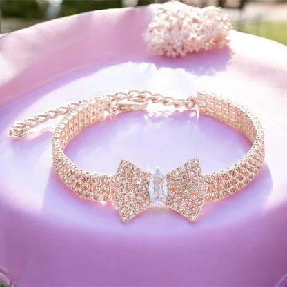 Collier chien diamant Pawpillon