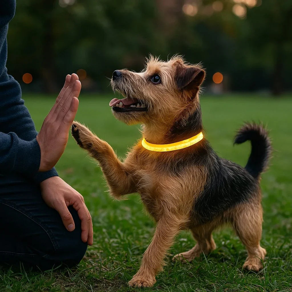 Collier-lumineux-chien-exterieur-FlashyPaw
