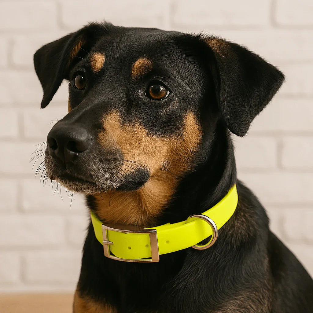 Collier pour chien jaune FluoPaw