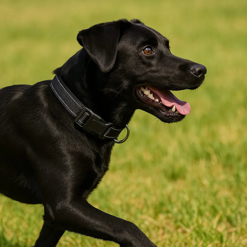 Collier-pour-chien-noir-ReflectaPaw