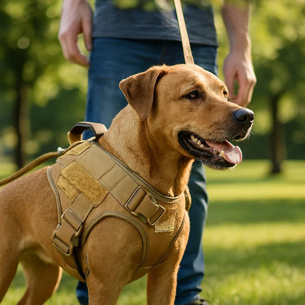 Harnais-anti-traction-chien-Brun-StrikePaw