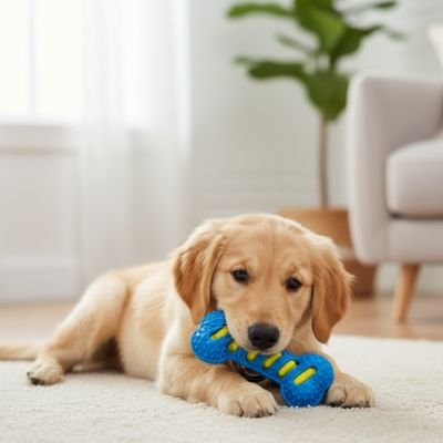Jouet Chien bleu