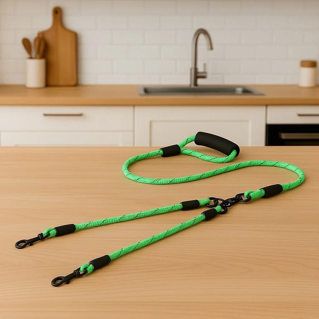 Laisse-chien-Vert-TwinLine