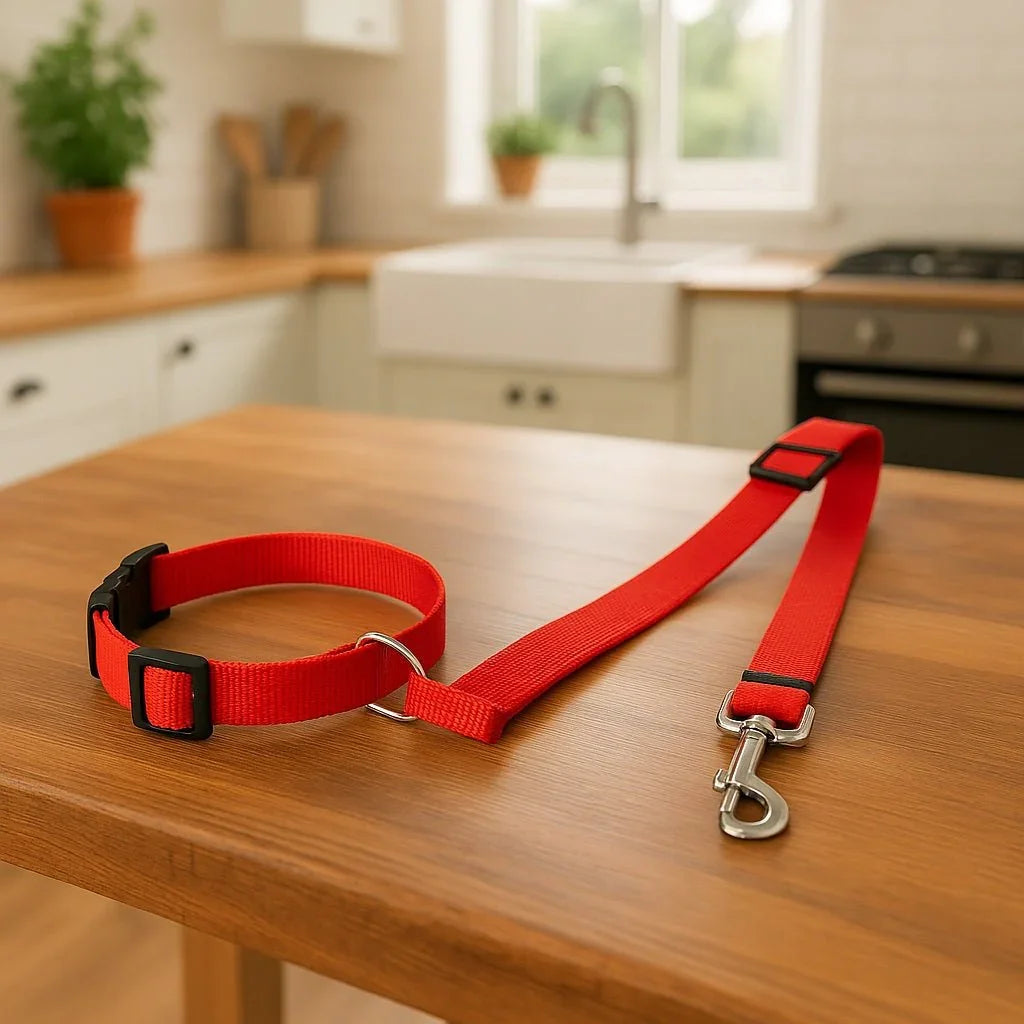 Laisse-chien-Rouge-WoofBelt