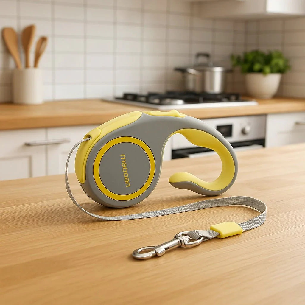 Laisse-pour-chien-Jaune-ZippyPaw