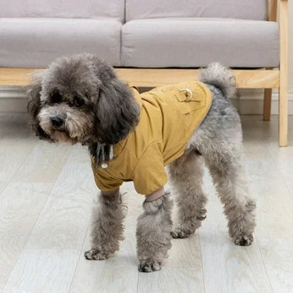 Manteau-chien-Kaki-WarmHood